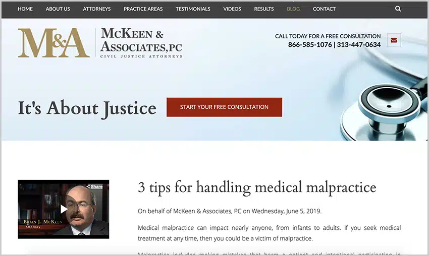 personal injury law firm blog