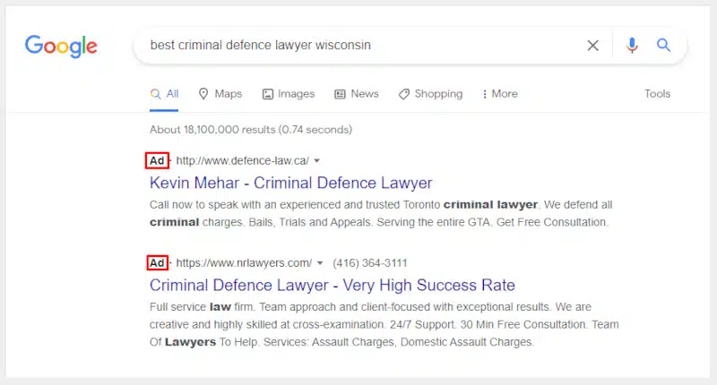 google ads lawyers
