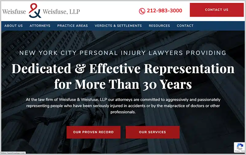 weisfuse-best-law-firm-websites