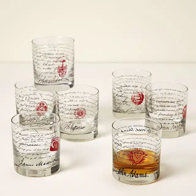 Founding Father’s Whiskey Glasses