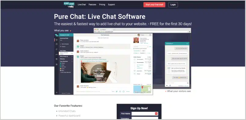 Live Chat for Law Firms Pure Chat