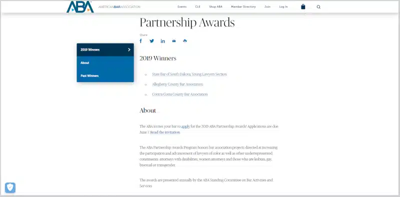 partnership awards