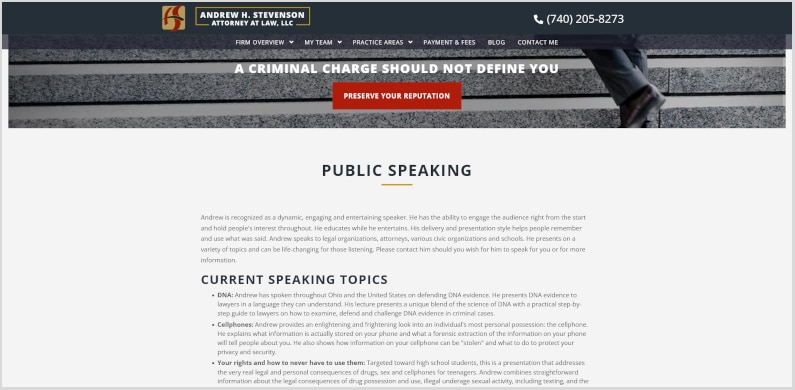 lawyer public speaking engagements