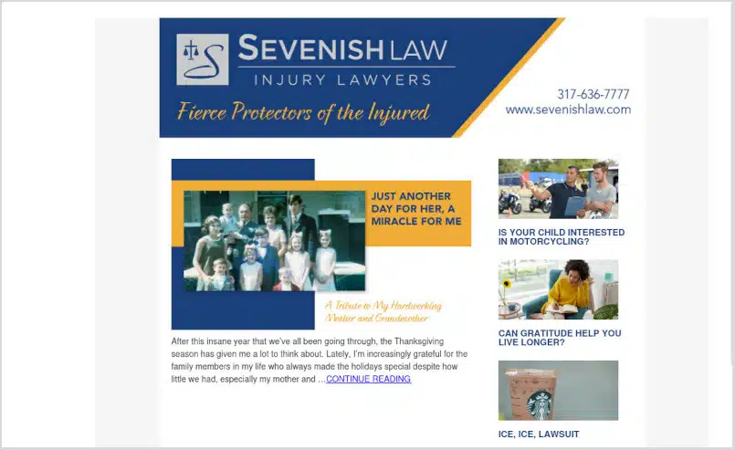 Law Firm Newsletter Design