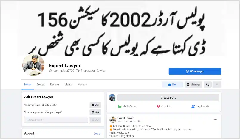 Expert Lawyer Facebook