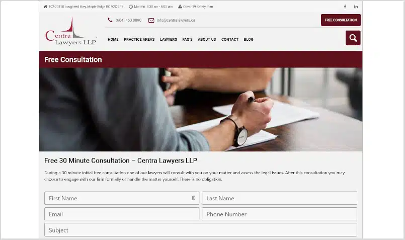 Lawyer Advertising Free Consultation