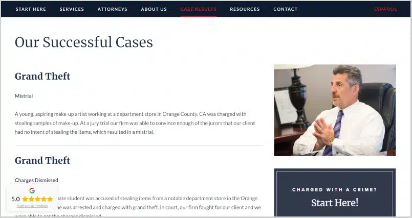 law firm case results