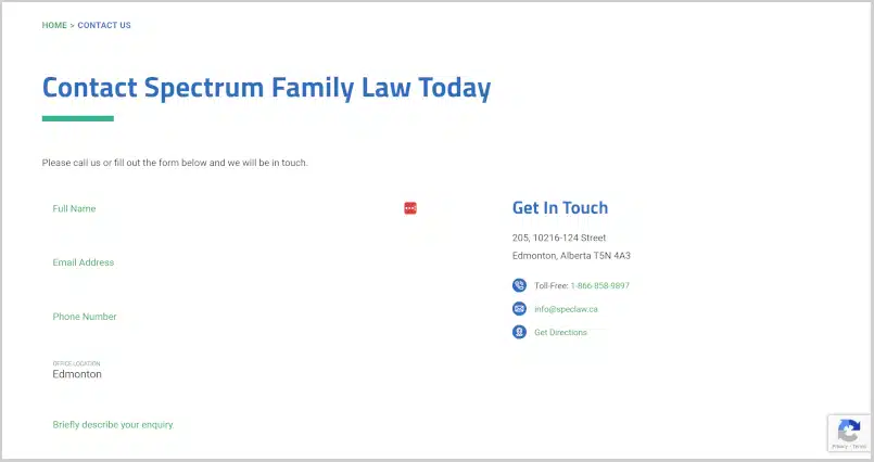 law firm contact page
